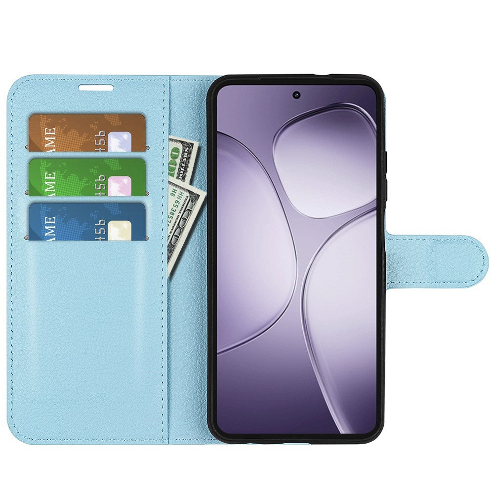 EIDERWOOD Xiaomi 14T Pro Litchi Læder Cover m. Pung - Blå