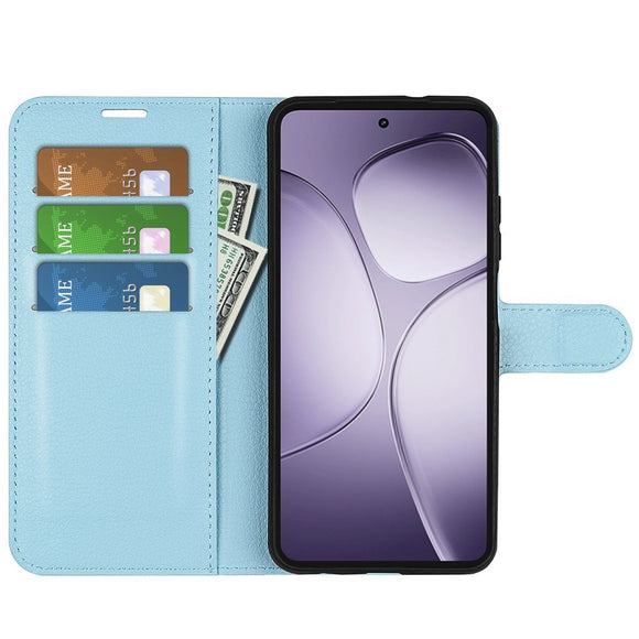 EIDERWOOD Xiaomi 14T Pro Litchi Læder Cover m. Pung - Blå