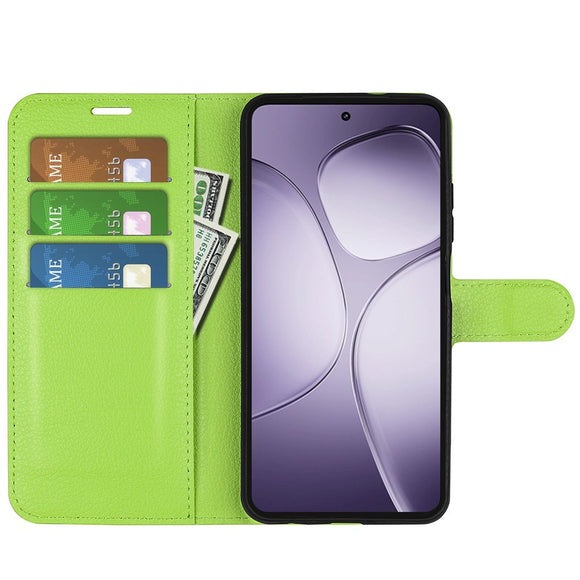 EIDERWOOD Xiaomi 14T Pro Litchi Læder Cover m. Pung - Grøn