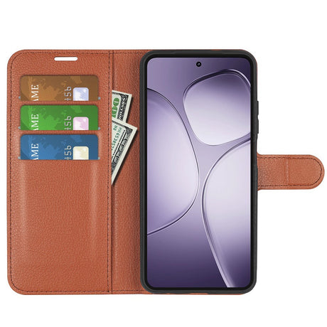 EIDERWOOD Xiaomi 14T Pro Litchi Læder Cover m. Pung - Brun