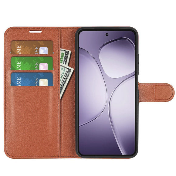 EIDERWOOD Xiaomi 14T Pro Litchi Læder Cover m. Pung - Brun