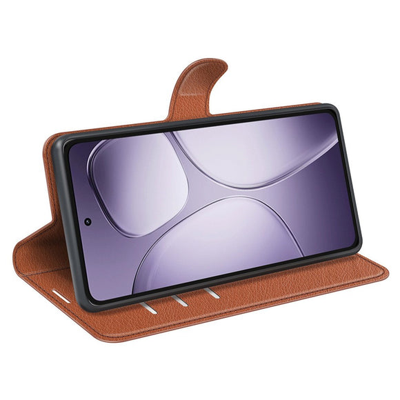 EIDERWOOD Xiaomi 14T Pro Litchi Læder Cover m. Pung - Brun