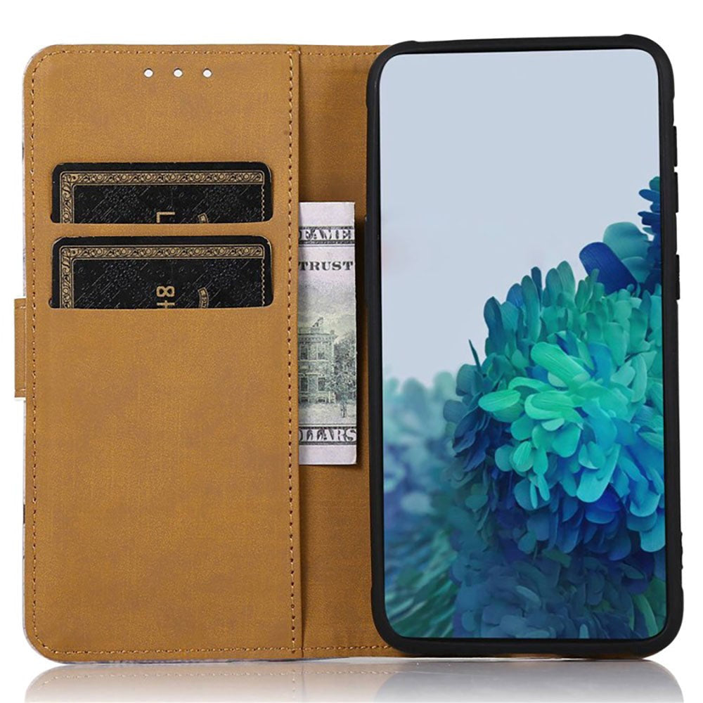 Sony Xperia 5 IV Læder Cover m. Pung - Brevpapir