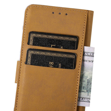 Sony Xperia 5 IV Læder Cover m. Pung - Pink Træ