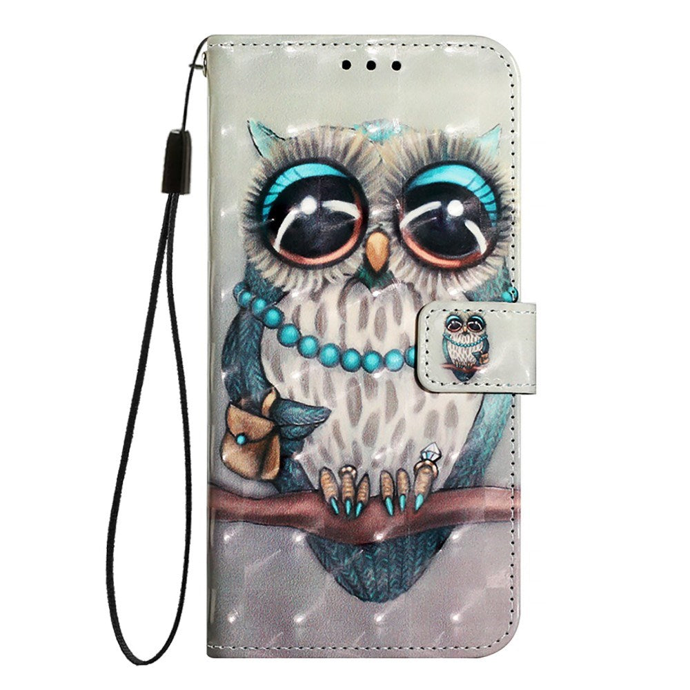 EIDERWOOD OnePlus Nord CE4 Lite (5G) Kunstlæder Cover m. Pung og Strop - Ugle