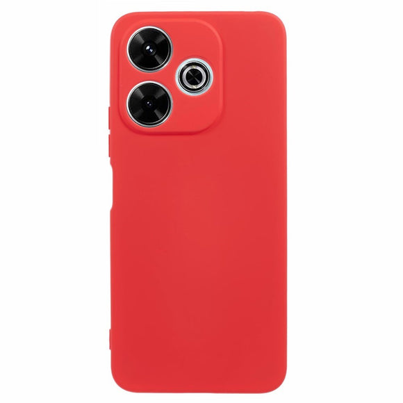 EIDERWOOD Xiaomi Redmi 13 Bagsidecover i Fleksibelt Plastik - Rød