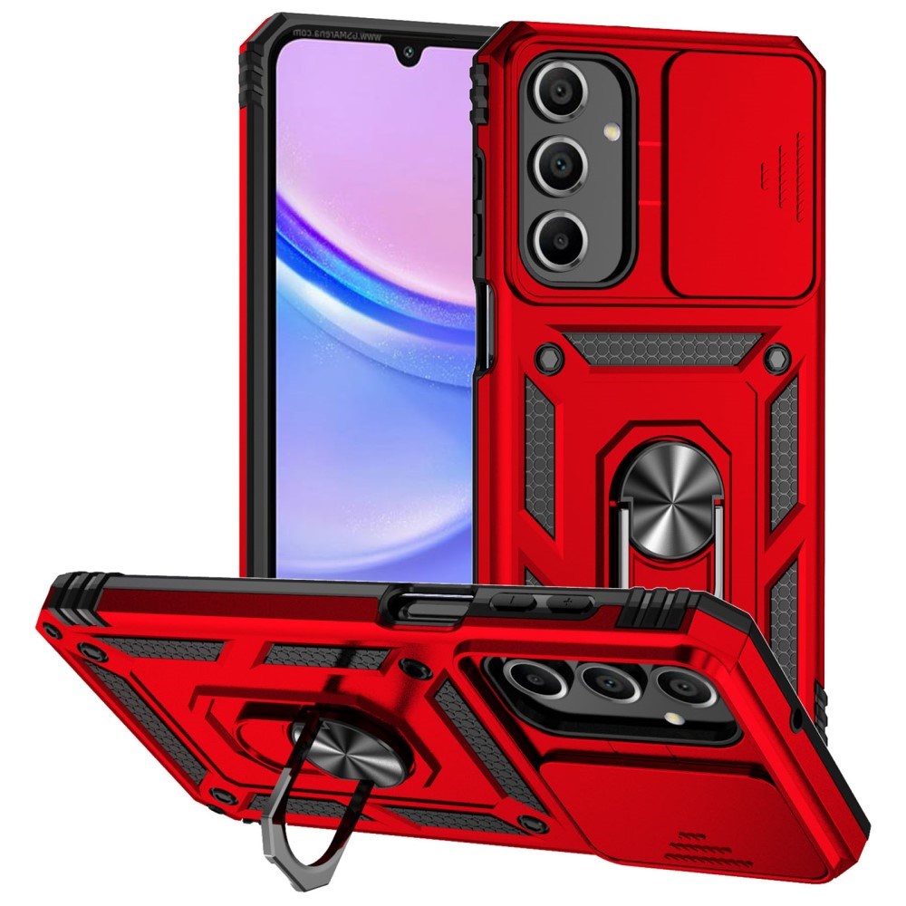 EIDERWOOD Samsung Galaxy A16 (4G/5G) Håndværker Cover m. Magnetisk Kickstand & Cam Slider - Rød