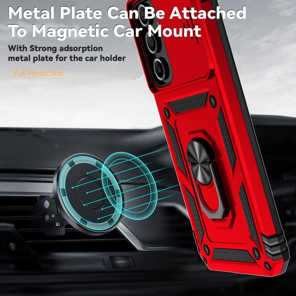 EIDERWOOD Samsung Galaxy A16 (4G/5G) Håndværker Cover m. Magnetisk Kickstand & Cam Slider - Rød