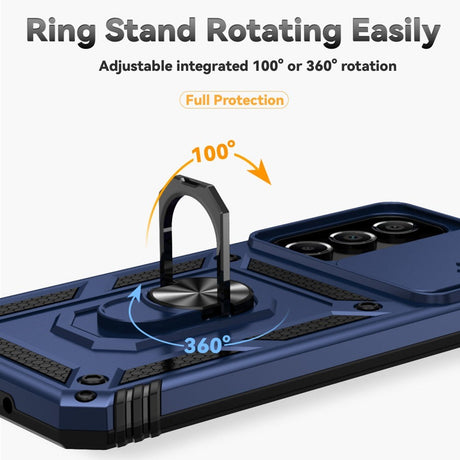 EIDERWOOD Samsung Galaxy A16 (4G/5G) Håndværker Cover m. Magnetisk Kickstand & Cam Slider - Blå