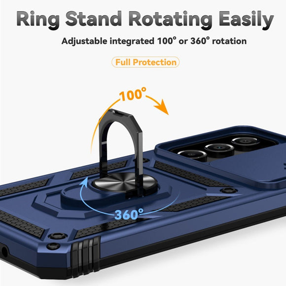 EIDERWOOD Samsung Galaxy A16 (4G/5G) Håndværker Cover m. Magnetisk Kickstand & Cam Slider - Blå