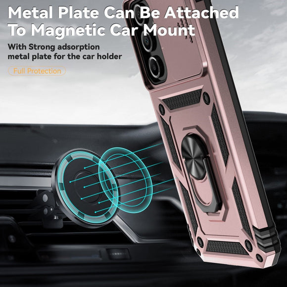 EIDERWOOD Samsung Galaxy A16 (4G/5G) Håndværker Cover m. Magnetisk Kickstand & Cam Slider - Rose Gold