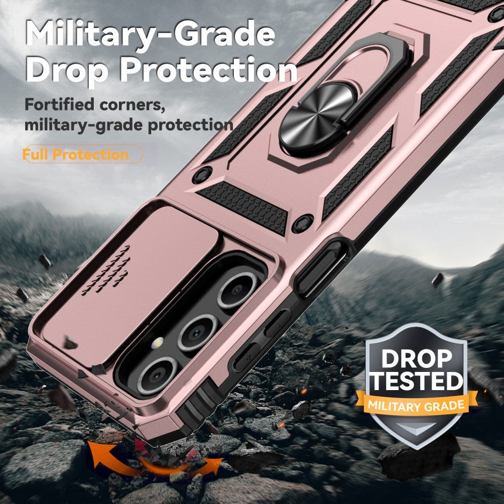 EIDERWOOD Samsung Galaxy A16 (4G/5G) Håndværker Cover m. Magnetisk Kickstand & Cam Slider - Rose Gold