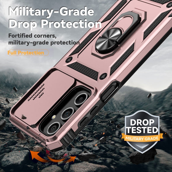 EIDERWOOD Samsung Galaxy A16 (4G/5G) Håndværker Cover m. Magnetisk Kickstand & Cam Slider - Rose Gold