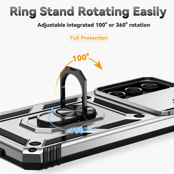 EIDERWOOD Samsung Galaxy A16 (4G/5G) Håndværker Cover m. Magnetisk Kickstand & Cam Slider - Sølv