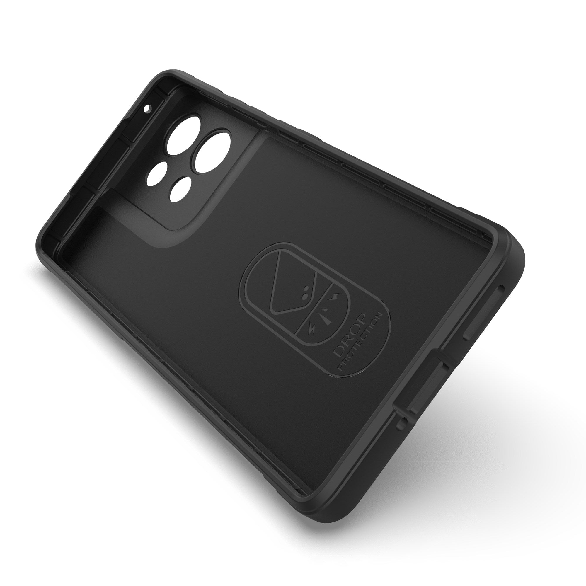 Eiderwood Motorola Edge 50 Cover, Anti-Stød Blød Plast Robust Bagsidecover - Sort