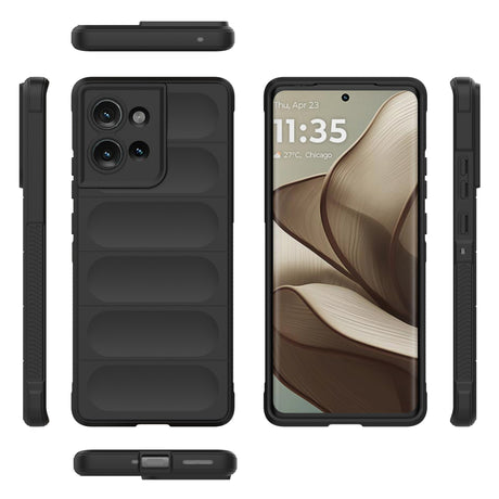 Eiderwood Motorola Edge 50 Cover, Anti-Stød Blød Plast Robust Bagsidecover - Sort