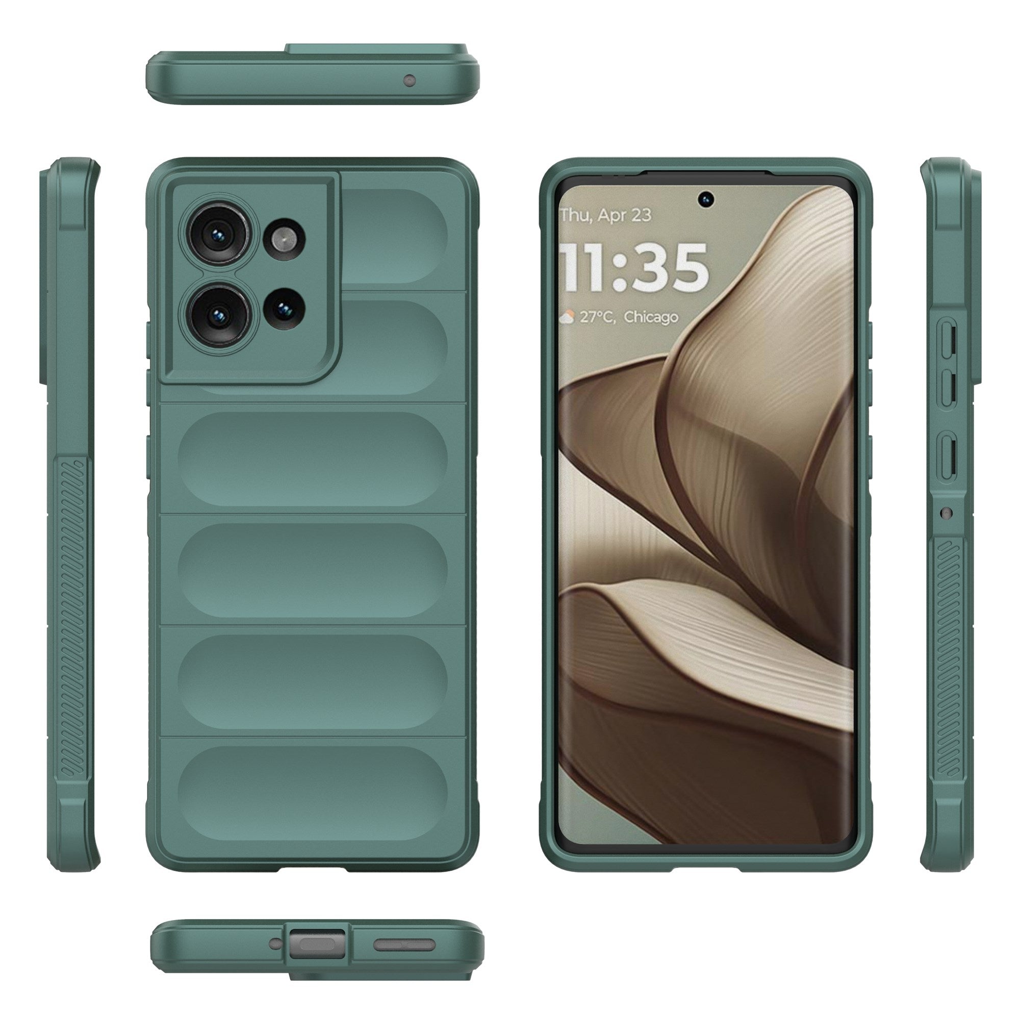Eiderwood Motorola Edge 50 Cover, Anti-Stød Blød Plast Robust Bagsidecover - Grøn