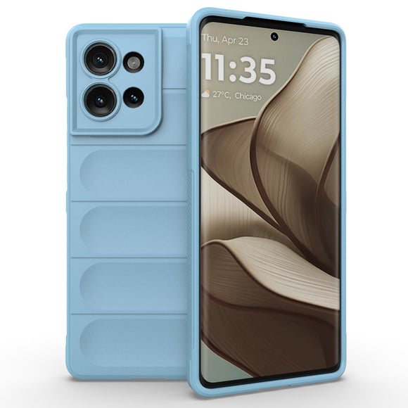 Eiderwood Motorola Edge 50 Cover, Anti-Stød Blød Plast Robust Bagsidecover - Lyseblå