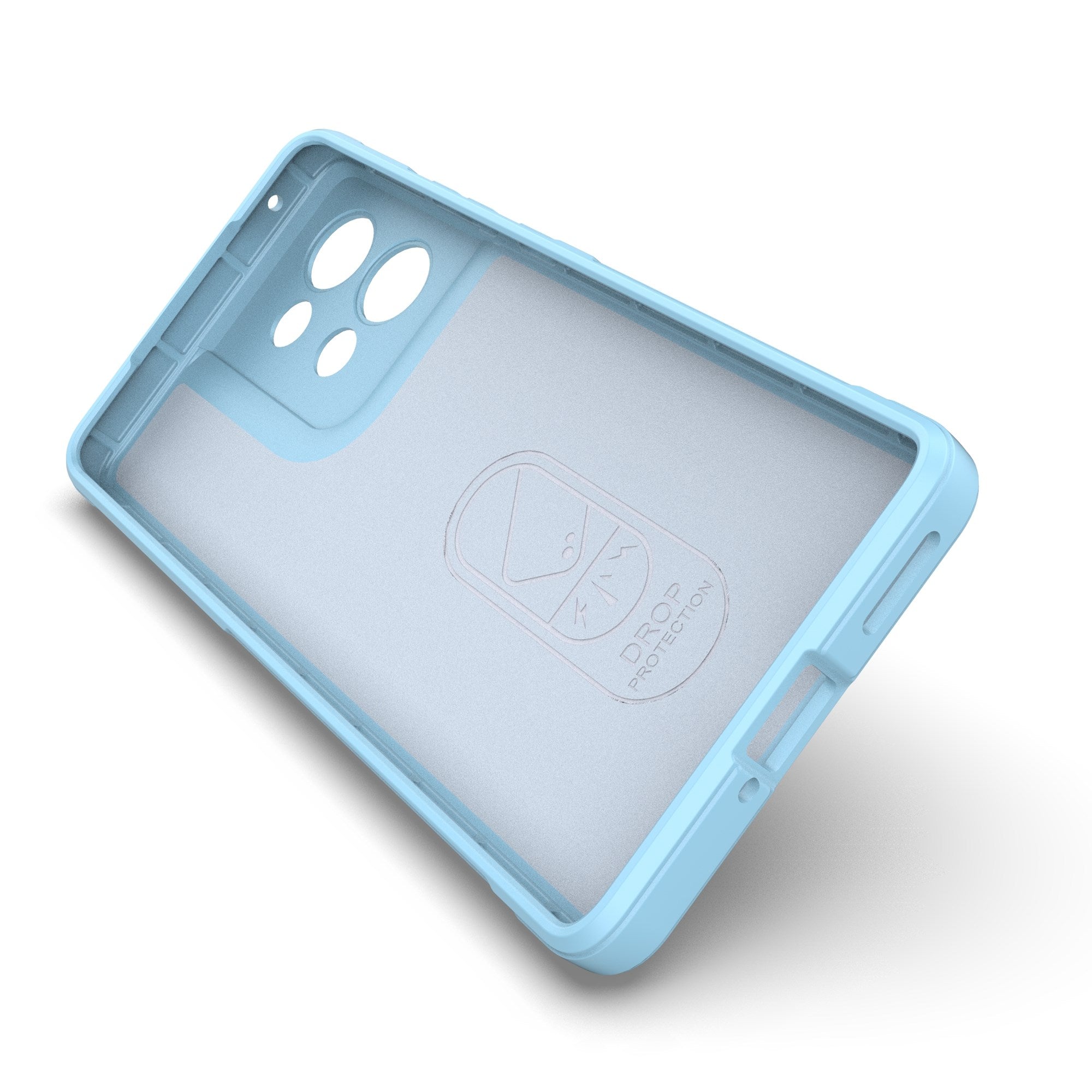 Eiderwood Motorola Edge 50 Cover, Anti-Stød Blød Plast Robust Bagsidecover - Lyseblå