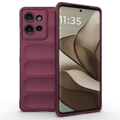 Eiderwood Motorola Edge 50 Cover, Anti-Stød Blød Plast Robust Bagsidecover - Mørkerød