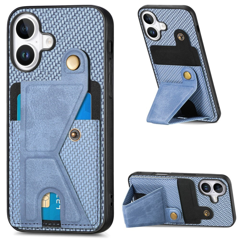 EIDERWOOD iPhone 16 Plus K-Formet Hybrid Cover - Blå