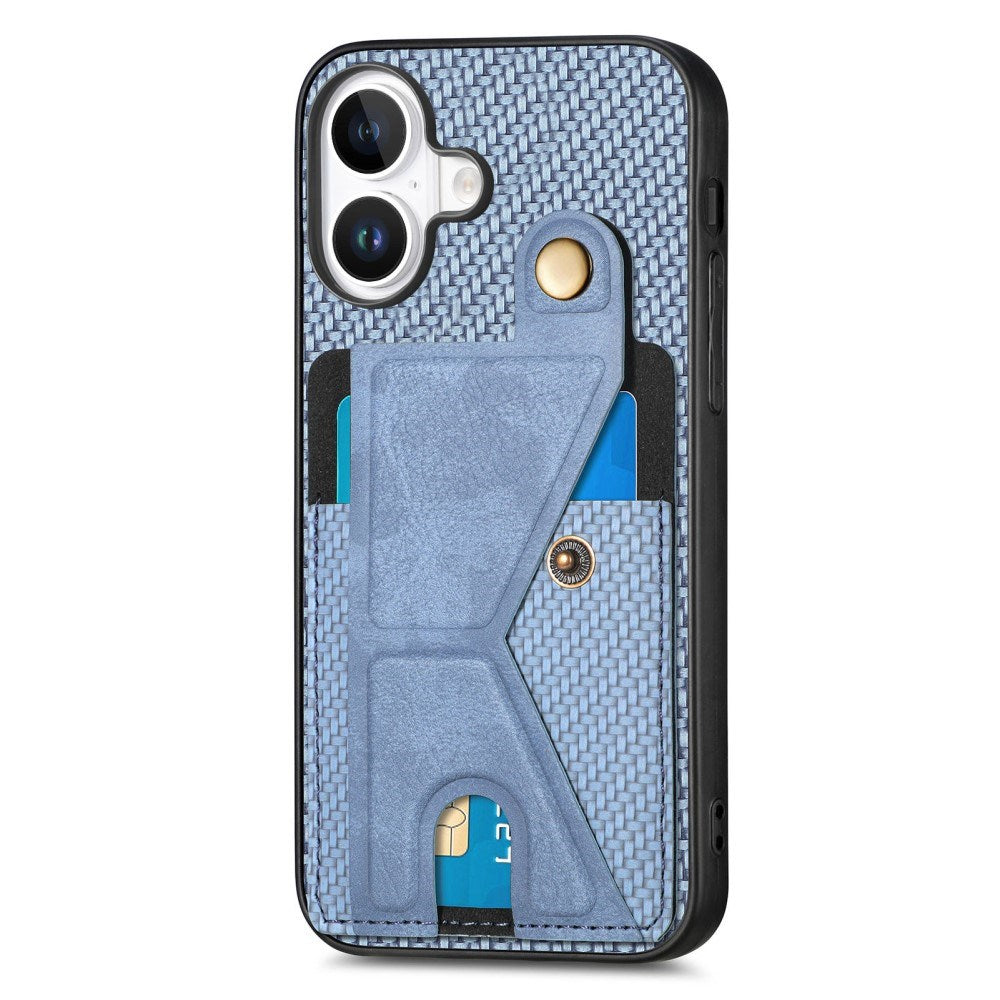 EIDERWOOD iPhone 16 Plus K-Formet Hybrid Cover - Blå
