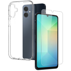 Samsung Galaxy A06 360° Protection Set (Cover + Skærmbeskyttelse) - Gennemsigtigt