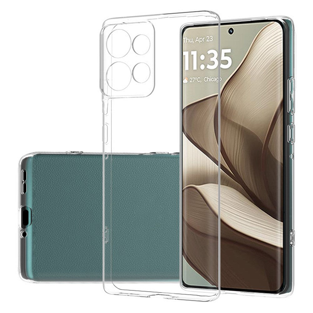 EIDERWOOD Klar Blød Plast Etui til Motorola Edge 50 5G - Ultra-Tyndt og Fleksibelt Cover