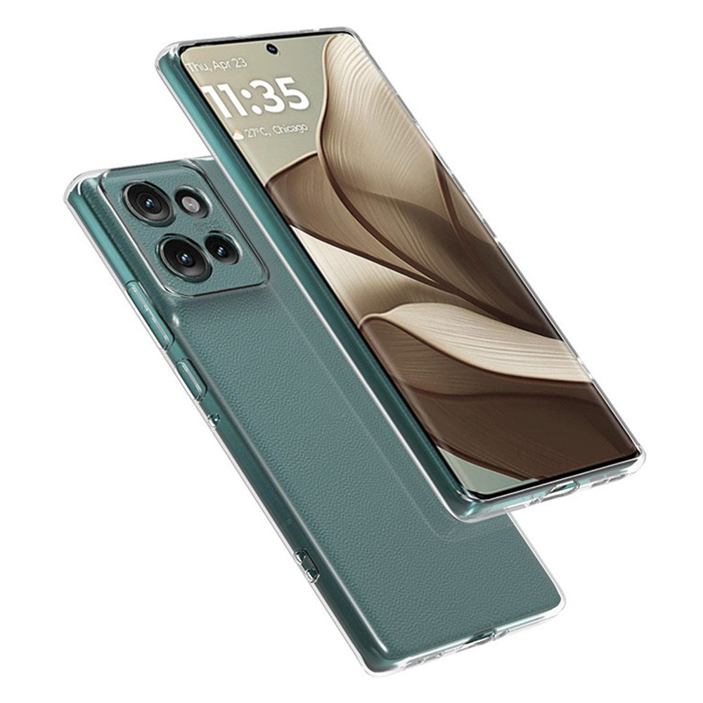 EIDERWOOD Klar Blød Plast Etui til Motorola Edge 50 5G - Ultra-Tyndt og Fleksibelt Cover