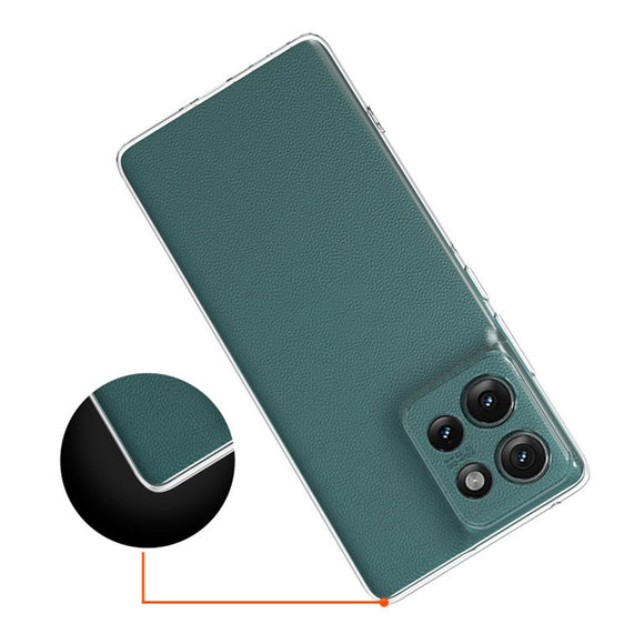 EIDERWOOD Klar Blød Plast Etui til Motorola Edge 50 5G - Ultra-Tyndt og Fleksibelt Cover