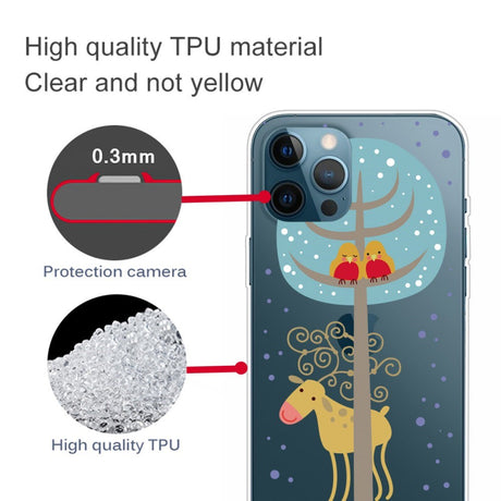 EIDERWOOD iPhone 16 Pro Max Fleksibelt Plast Julecover - Merry Christmas - Rensdyr