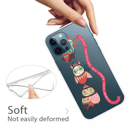 EIDERWOOD iPhone 16 Pro Max Fleksibelt Plast Julecover - Merry Christmas - Juleugler