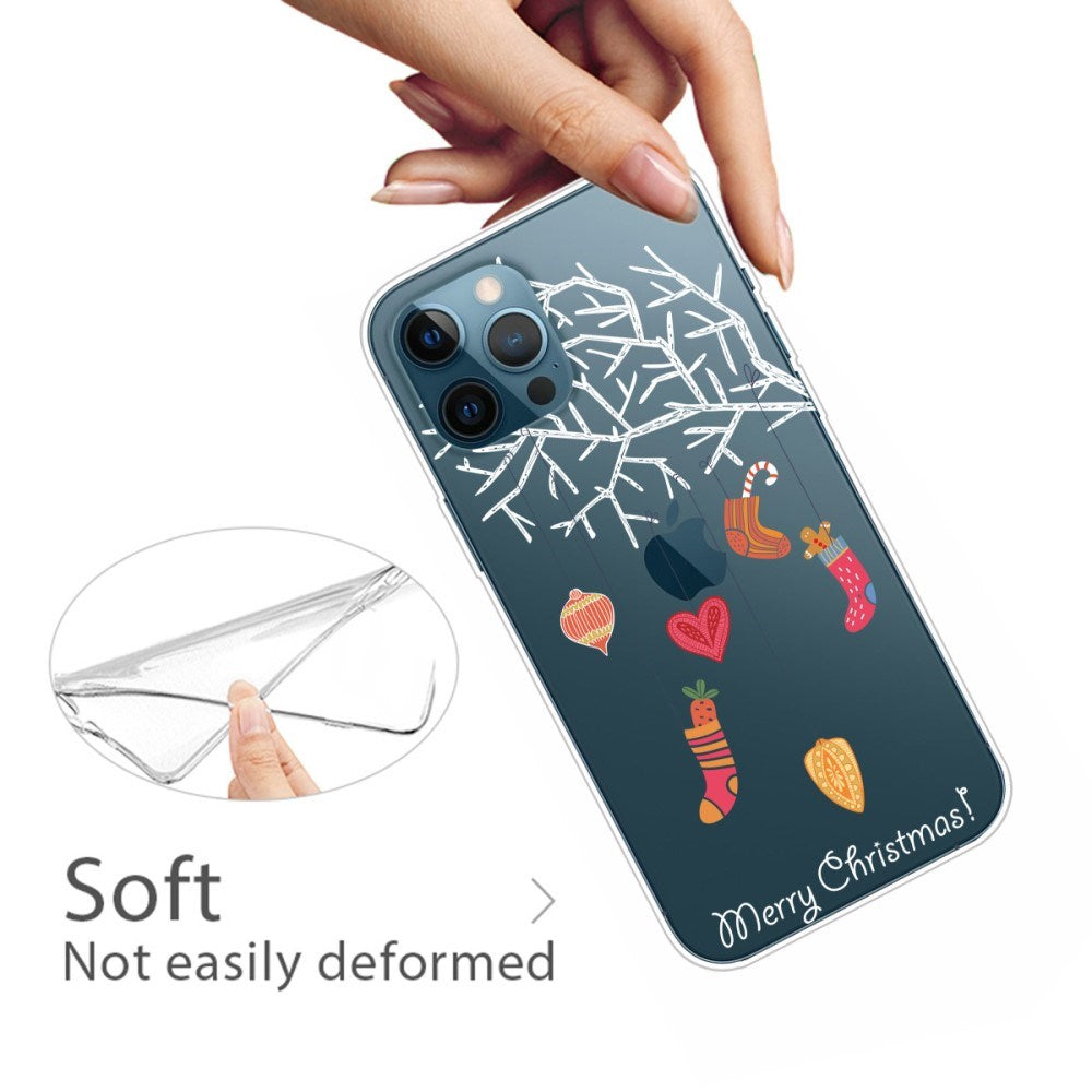 EIDERWOOD iPhone 16 Pro Max Fleksibelt Plast Julecover - Merry Christmas - Julesokker