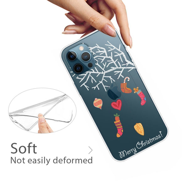 EIDERWOOD iPhone 16 Pro Max Fleksibelt Plast Julecover - Merry Christmas - Julesokker