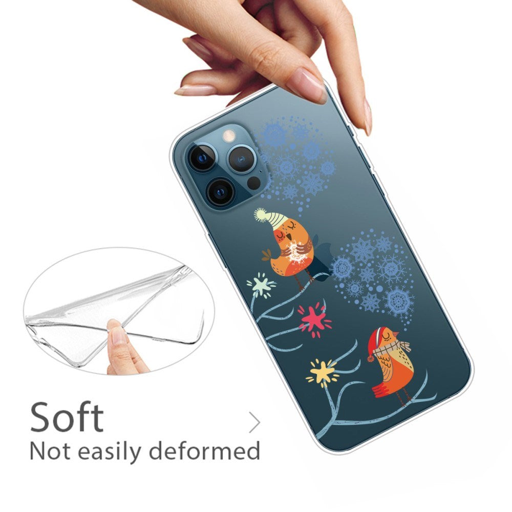 EIDERWOOD iPhone 16 Pro Max Fleksibelt Plast Julecover - Merry Christmas - Julefugle