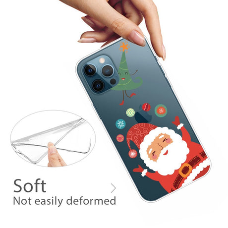EIDERWOOD iPhone 16 Pro Max Fleksibelt Plast Julecover - Merry Christmas - Julemanden