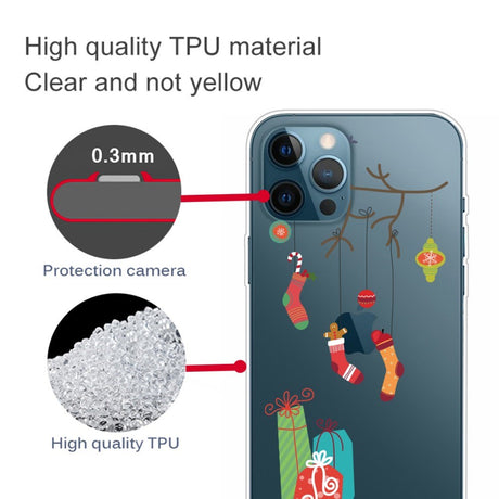 EIDERWOOD iPhone 16 Pro Max Fleksibelt Plast Julecover - Merry Christmas - Julesokker & Julegaver