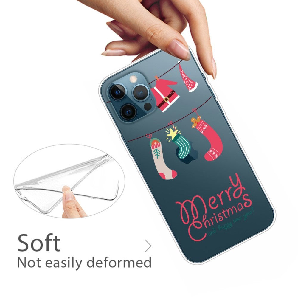 EIDERWOOD iPhone 16 Pro Max Fleksibelt Plast Julecover - Merry Christmas - Juletøj