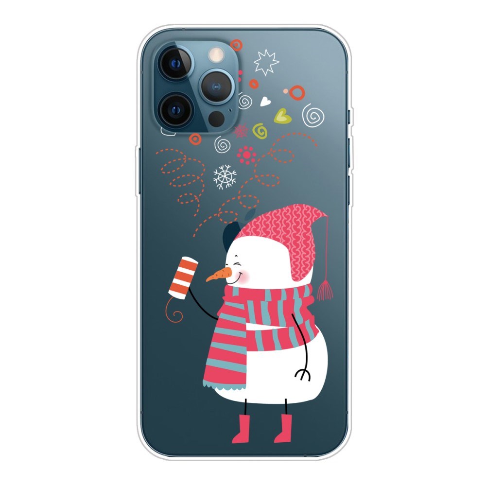 EIDERWOOD iPhone 16 Pro Max Fleksibelt Plast Julecover - Merry Christmas - Festlig Snemand
