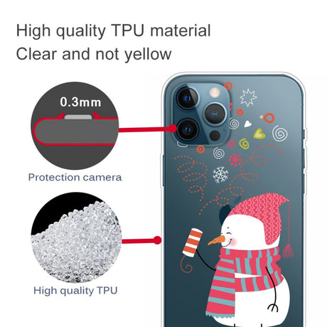 EIDERWOOD iPhone 16 Pro Max Fleksibelt Plast Julecover - Merry Christmas - Festlig Snemand