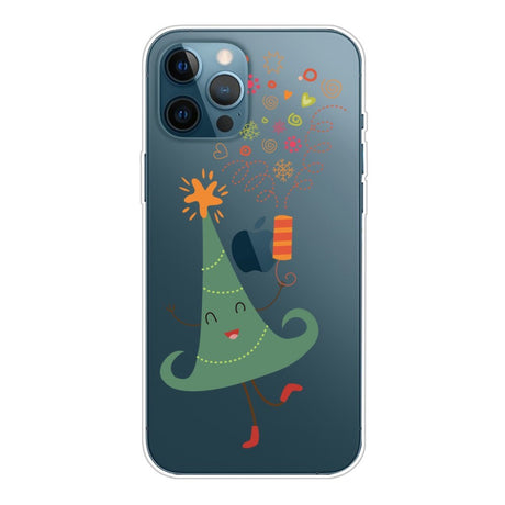 EIDERWOOD iPhone 16 Pro Fleksibelt Plastik Jule Cover - Dansende Juletræ