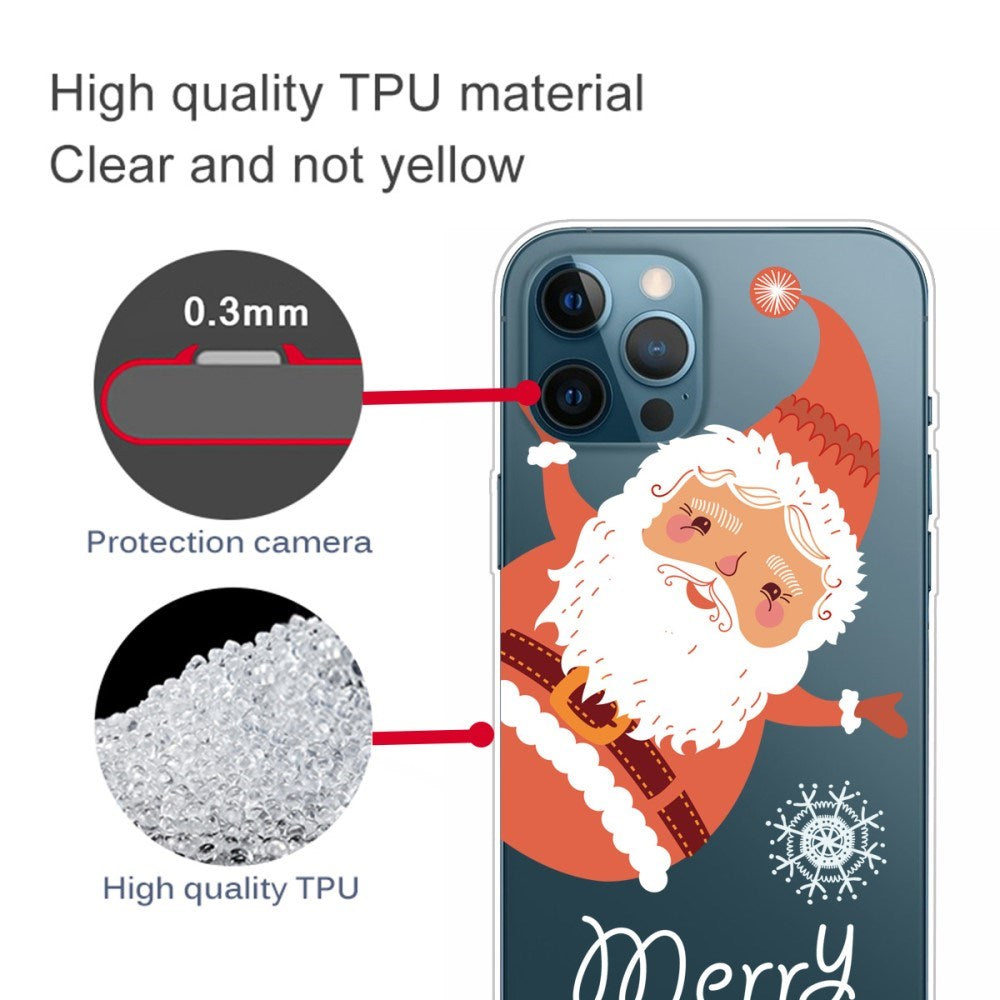 EIDERWOOD iPhone 16 Pro Fleksibelt Plastik Jule Cover - Julemand
