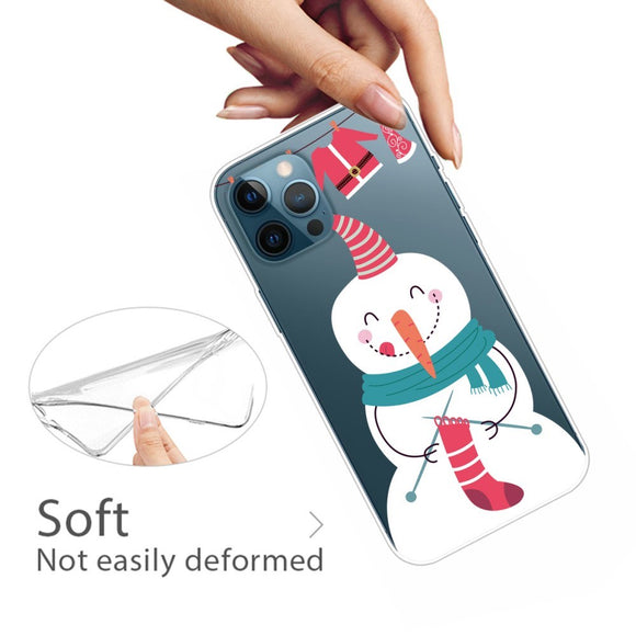 EIDERWOOD iPhone 16 Pro Fleksibelt Plastik Jule Cover - Snemand