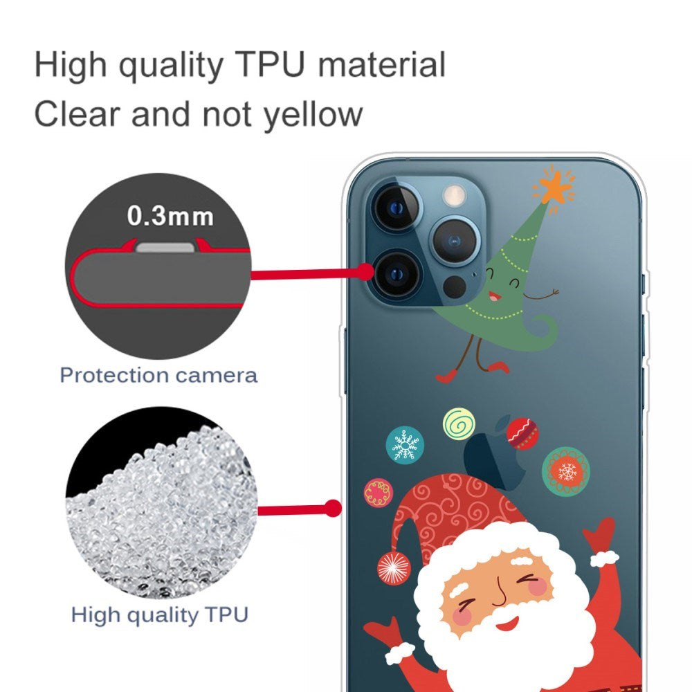 EIDERWOOD iPhone 16 Pro Fleksibelt Plastik Jule Cover - Julemanden