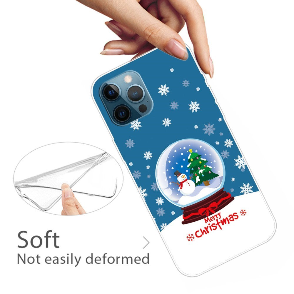EIDERWOOD iPhone 16 Pro Max Fleksibelt Plast Julecover - Merry Christmas - Snekugle