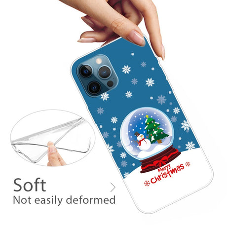 EIDERWOOD iPhone 16 Pro Max Fleksibelt Plast Julecover - Merry Christmas - Snekugle