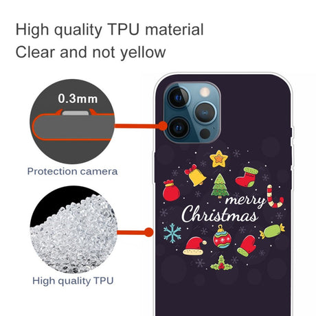 EIDERWOOD iPhone 16 Pro Max Fleksibelt Plast Julecover - Merry Christmas - Juledekorationer