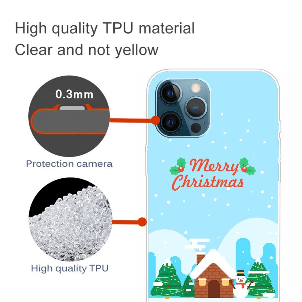EIDERWOOD iPhone 16 Pro Fleksibelt Plast Julecover - Merry Christmas - Julehygge