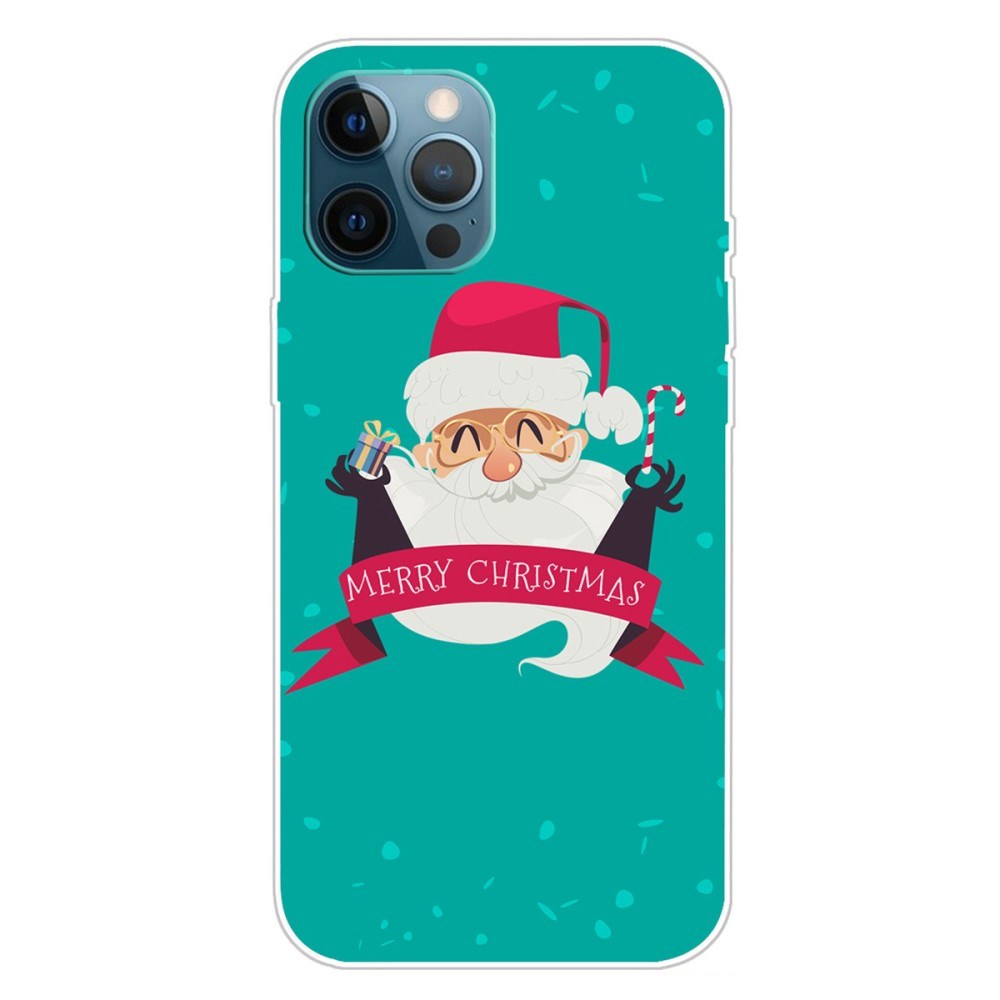 EIDERWOOD iPhone 16 Pro Fleksibelt Plast Julecover - Merry Christmas - Glad Julemand