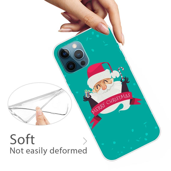 EIDERWOOD iPhone 16 Pro Fleksibelt Plast Julecover - Merry Christmas - Glad Julemand